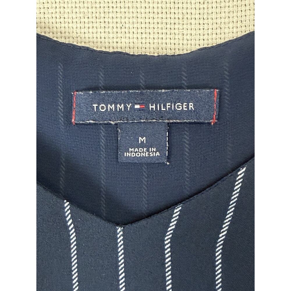 Tommy Hilfiger Cami Camisole Tank Top Women's M Navy White Striped Lined - Picture 10 of 16